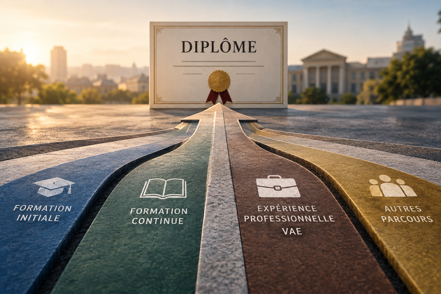 Formation initiale, formation continue et expérience professionnelle par VAE : plusieurs parcours vers un même diplôme